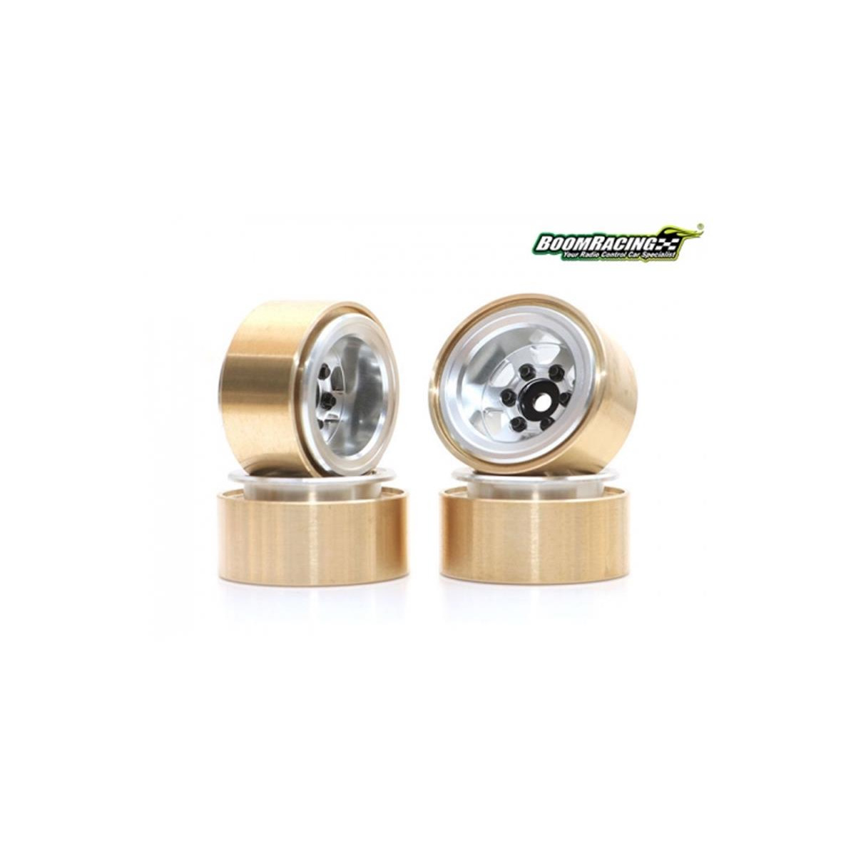 Boom Racing KRAIT 1.0" TE37 Beadlock Wheel w/ Brass...