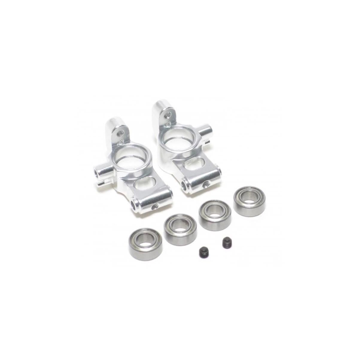 Boom Racing Aluminum Rear Hubs With Bearings Silver for...