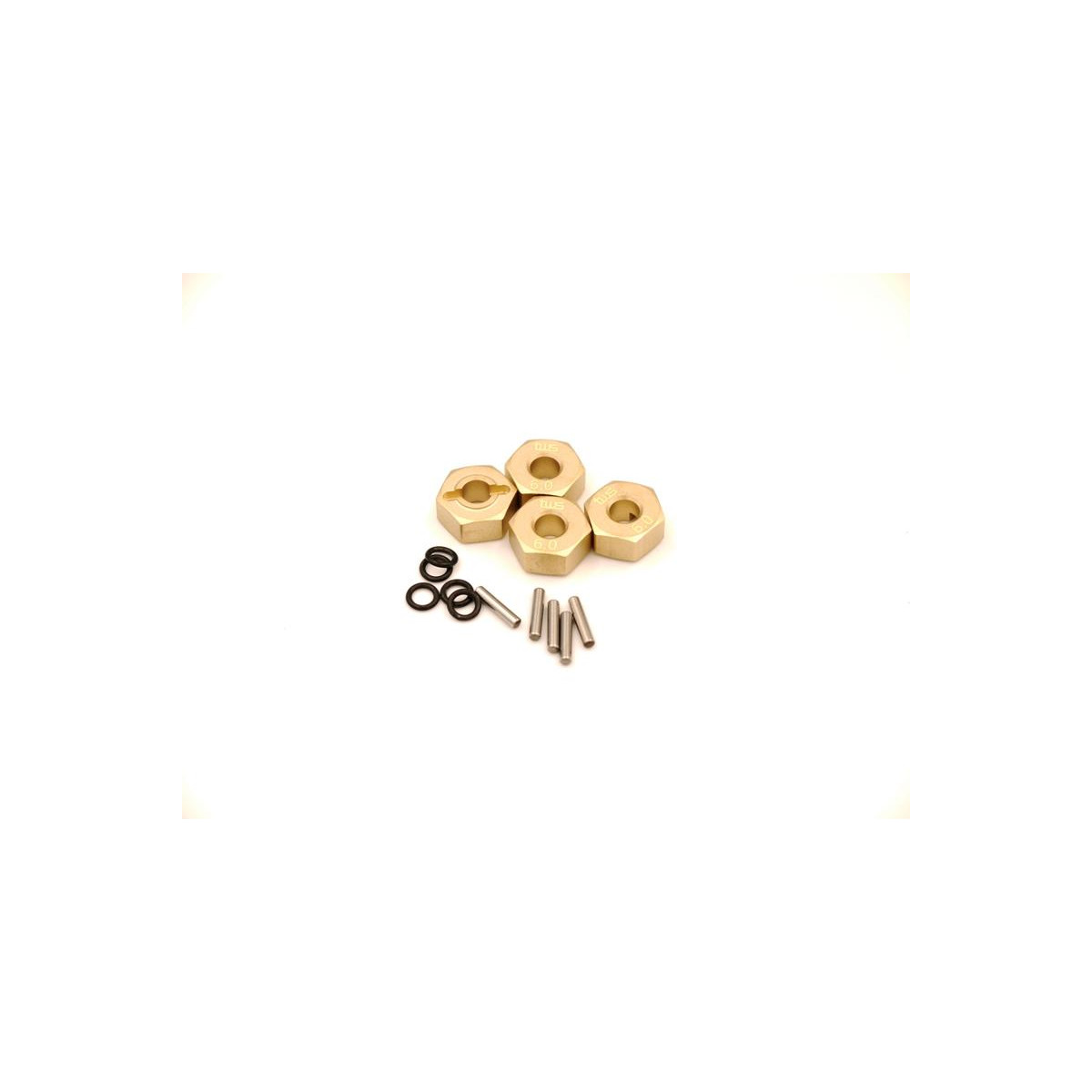 TWS-RC 12mm Brass Hex Hub 6T (4)  TWS-73000800