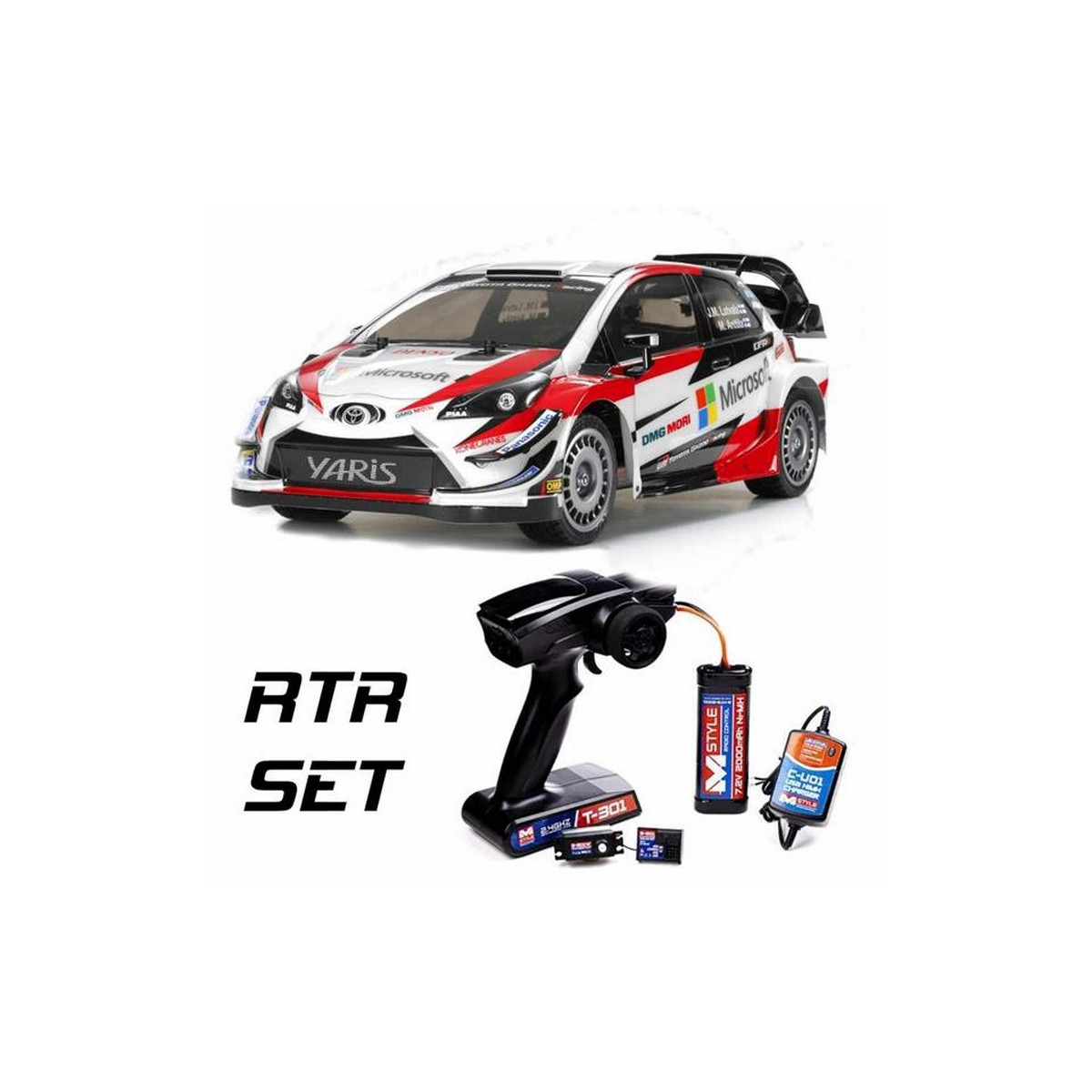 Tamiya 58659 1:10 RC Toyota Gazoo WRT/Yari 100% RTR Set