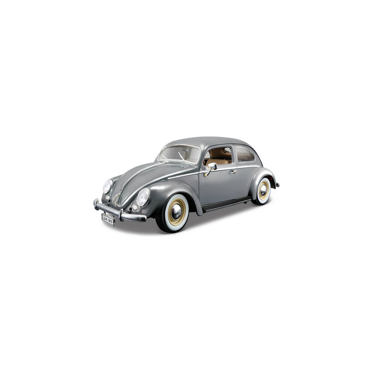 Bburago Volkswagen Käfer-Käfer 1955 1:18 Silber...