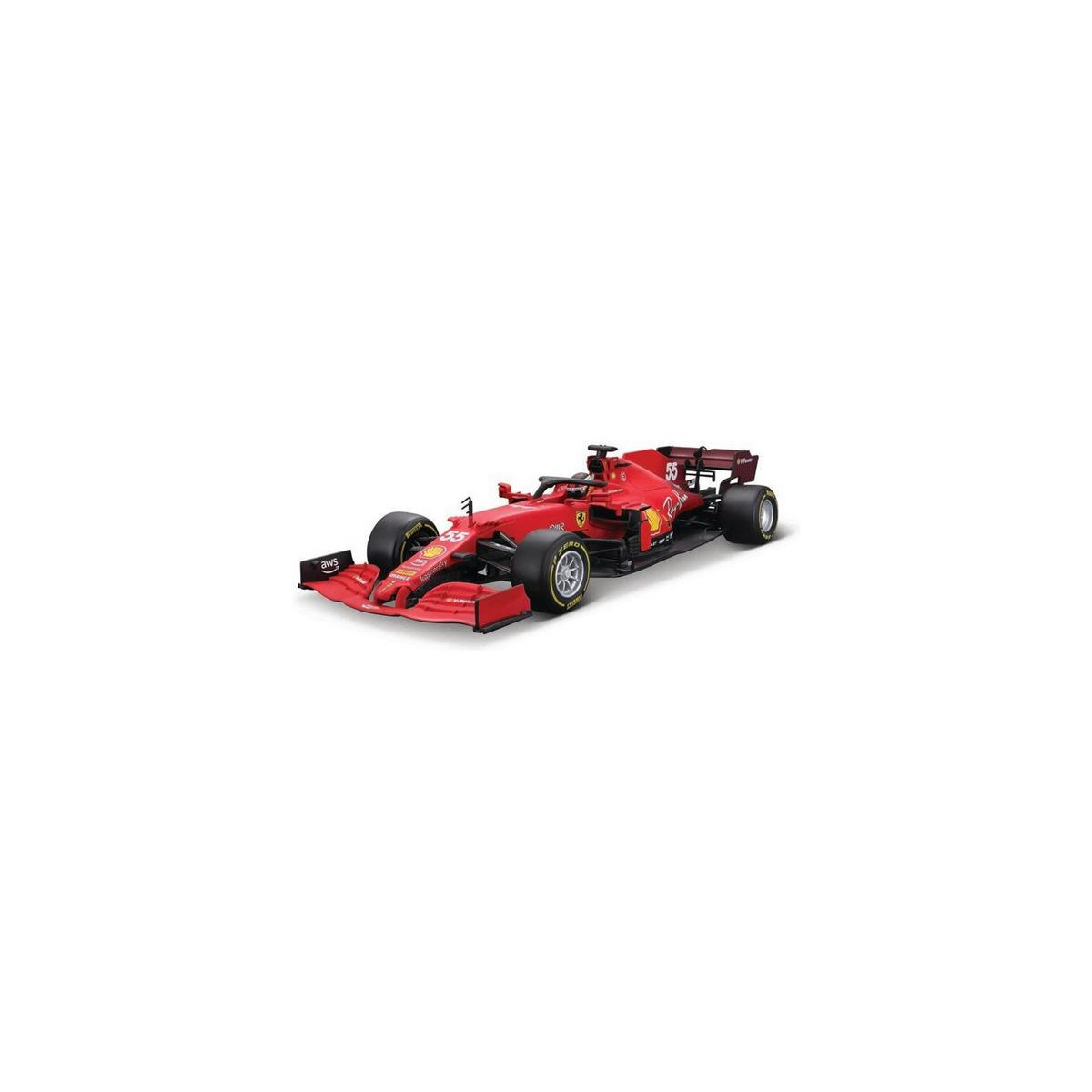 Bburago Ferrari SF21 1:18 #55 Carlos Sainz BUR-BB18-16809SA