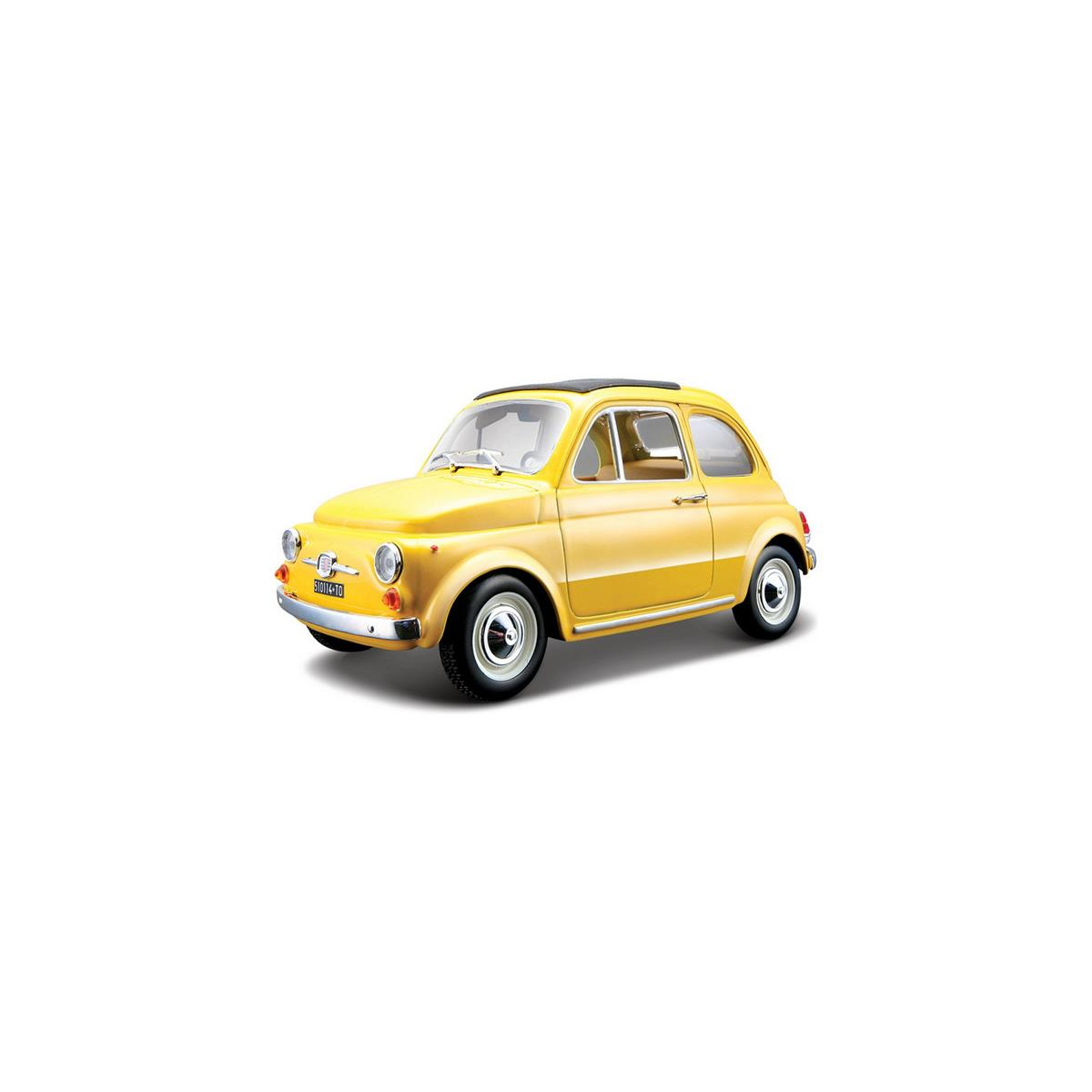 Bburago Fiat 500F 1965 1:24 gelb BUR-BB18-22098Y