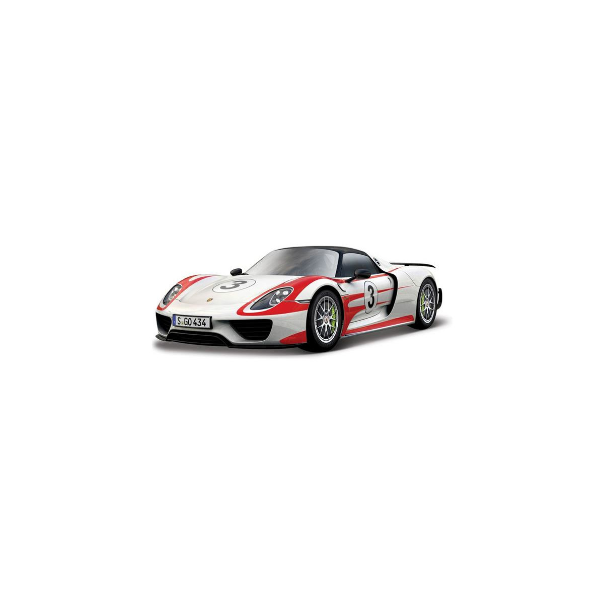 Bburago Porsche 918 Weissach 1:24 weiß BUR-BB18-28009