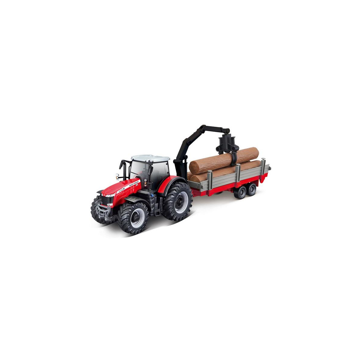 Bburago Massey Ferguson 8740S mit Holz BUR-BB18-31659