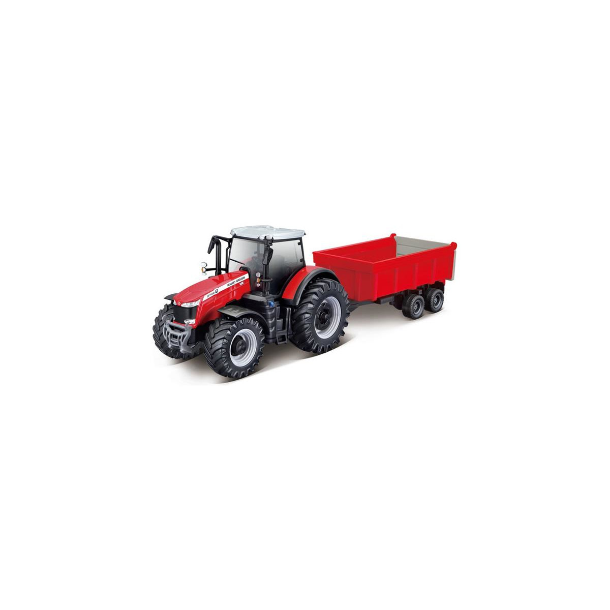 Bburago Massey Ferguson 8740S mit Abstellgleis...