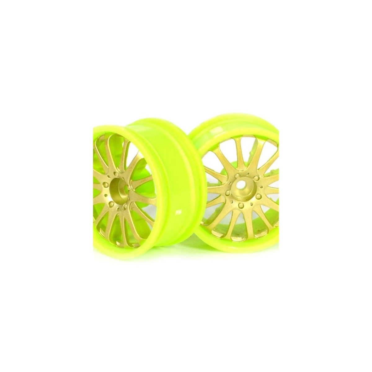 Boom Racing 14-Spoke Green Outer Ring Wheel Set (2Pcs)...