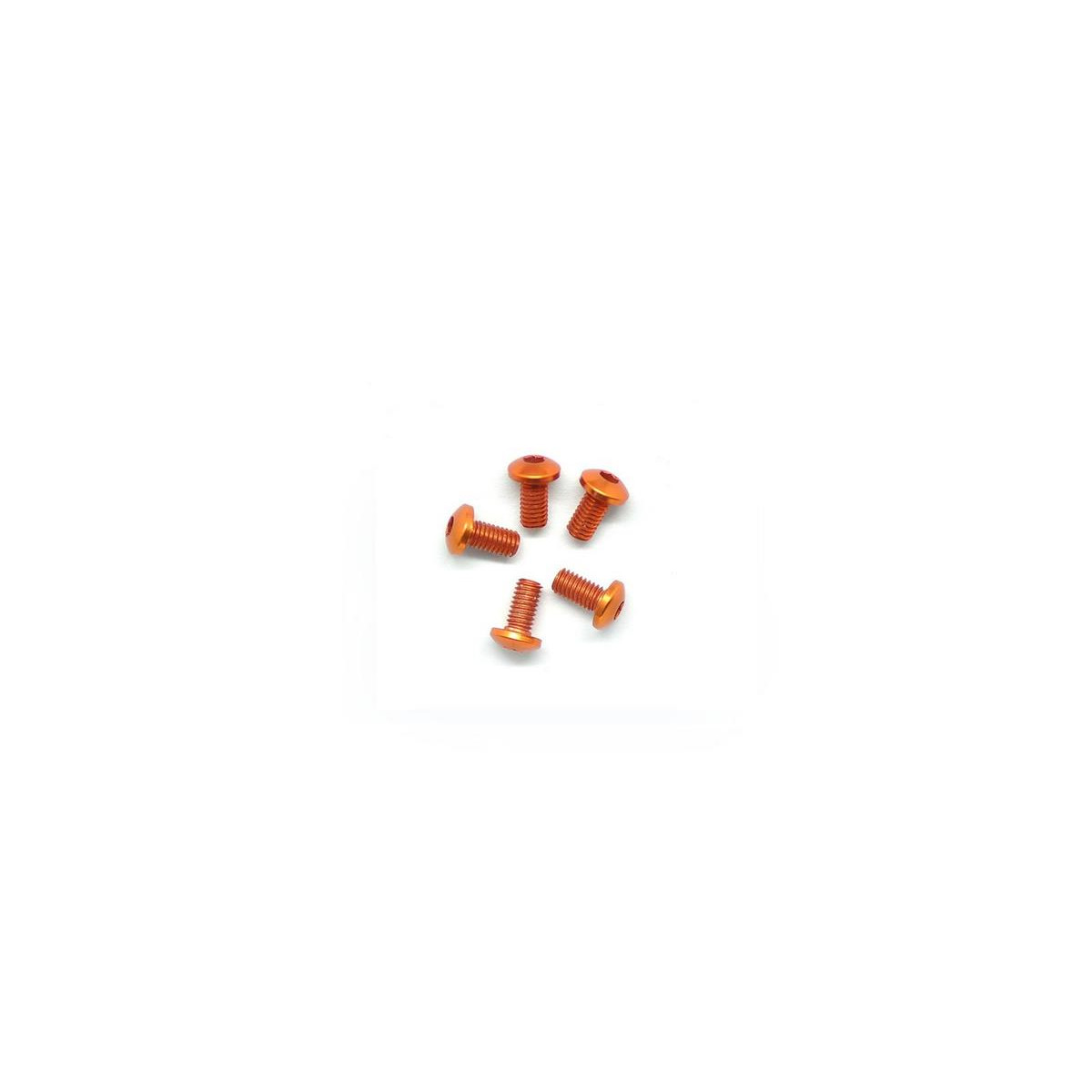 Arrowmax Alu Screw Allen Roundhead M3X6 Orange (7075) (5)...