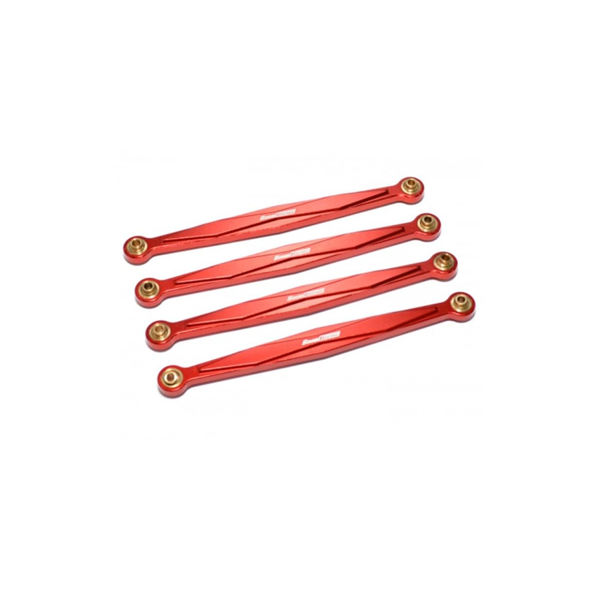 Boom Racing Aluminum Chassis Linkage (4) Red for Gmade R1...