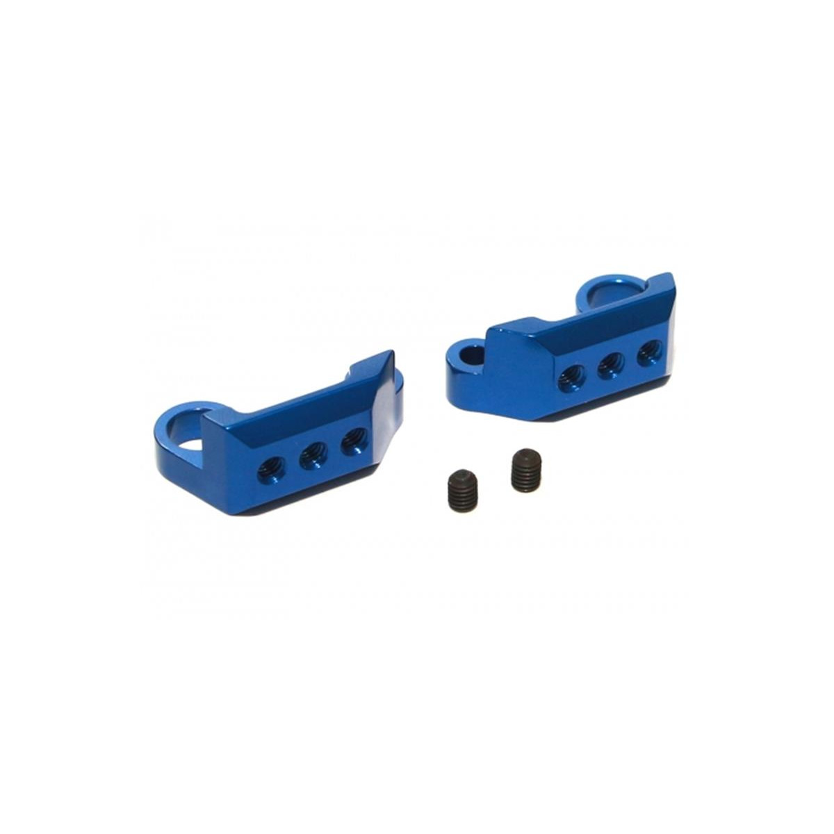 Boom Racing Aluminum Rear Sway Bar Mount Set - 1 Set Blue...