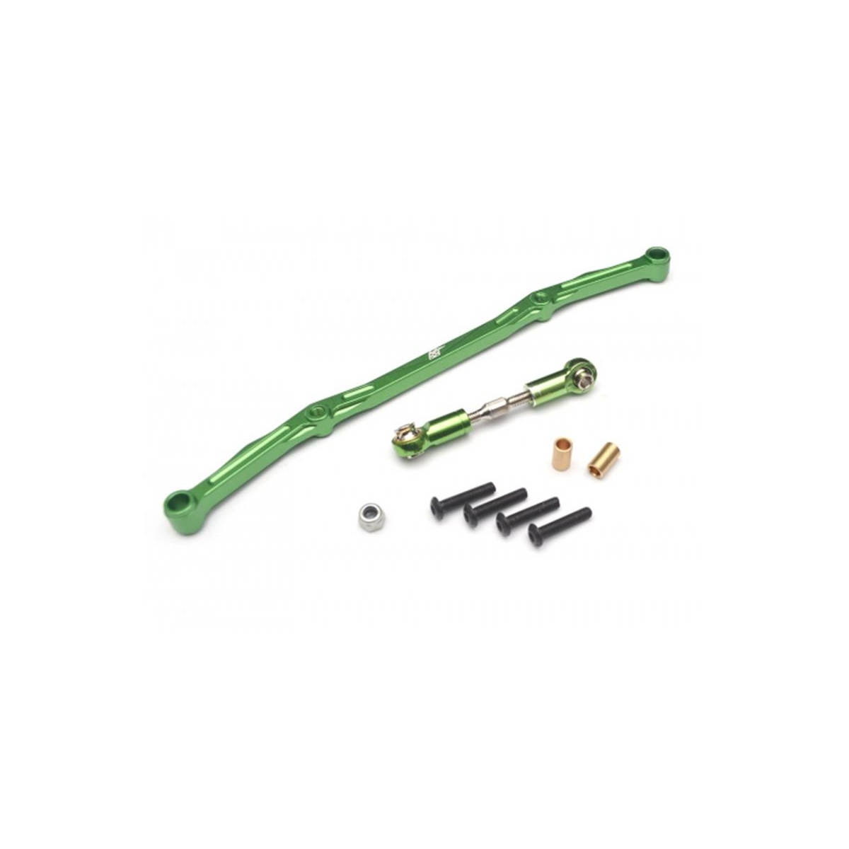 Boom Racing Aluminum Steering Linkage - 1 Set Green RECON...