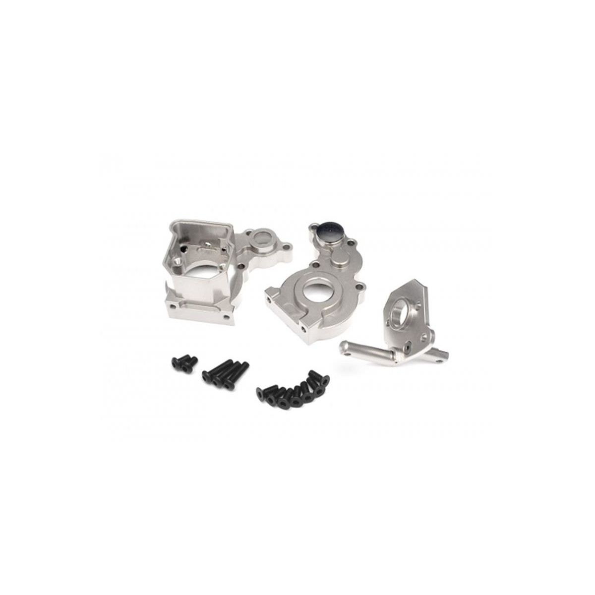 Boom Racing Aluminum Transmission Case Silver for Axial...