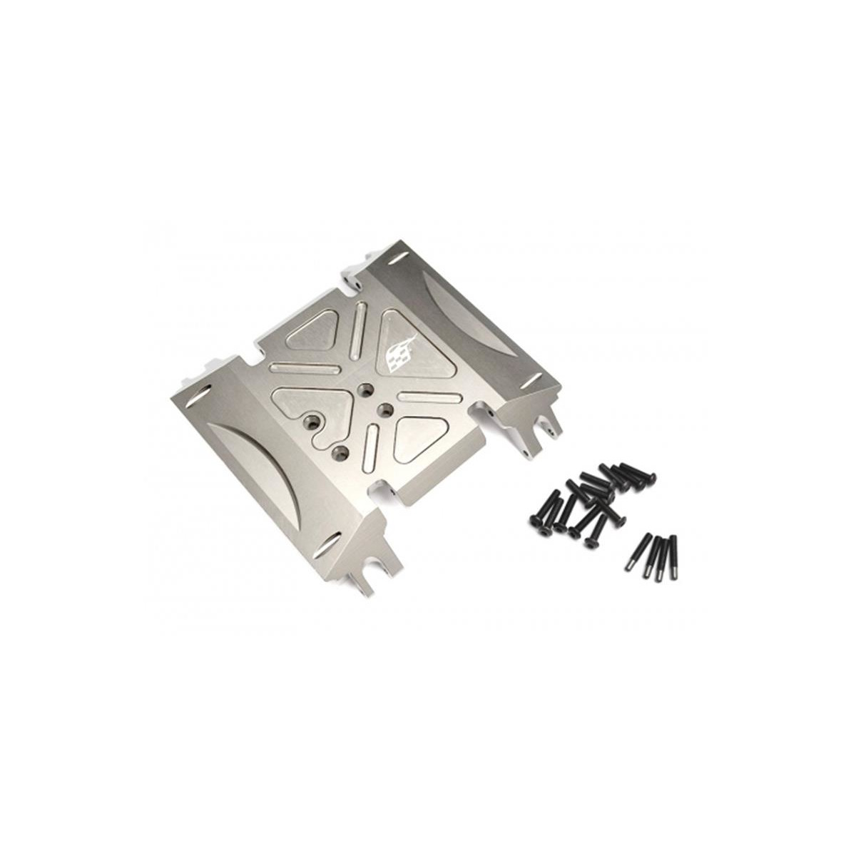 Boom Racing Aluminum Skid Plate Silver for Axial Wraith...