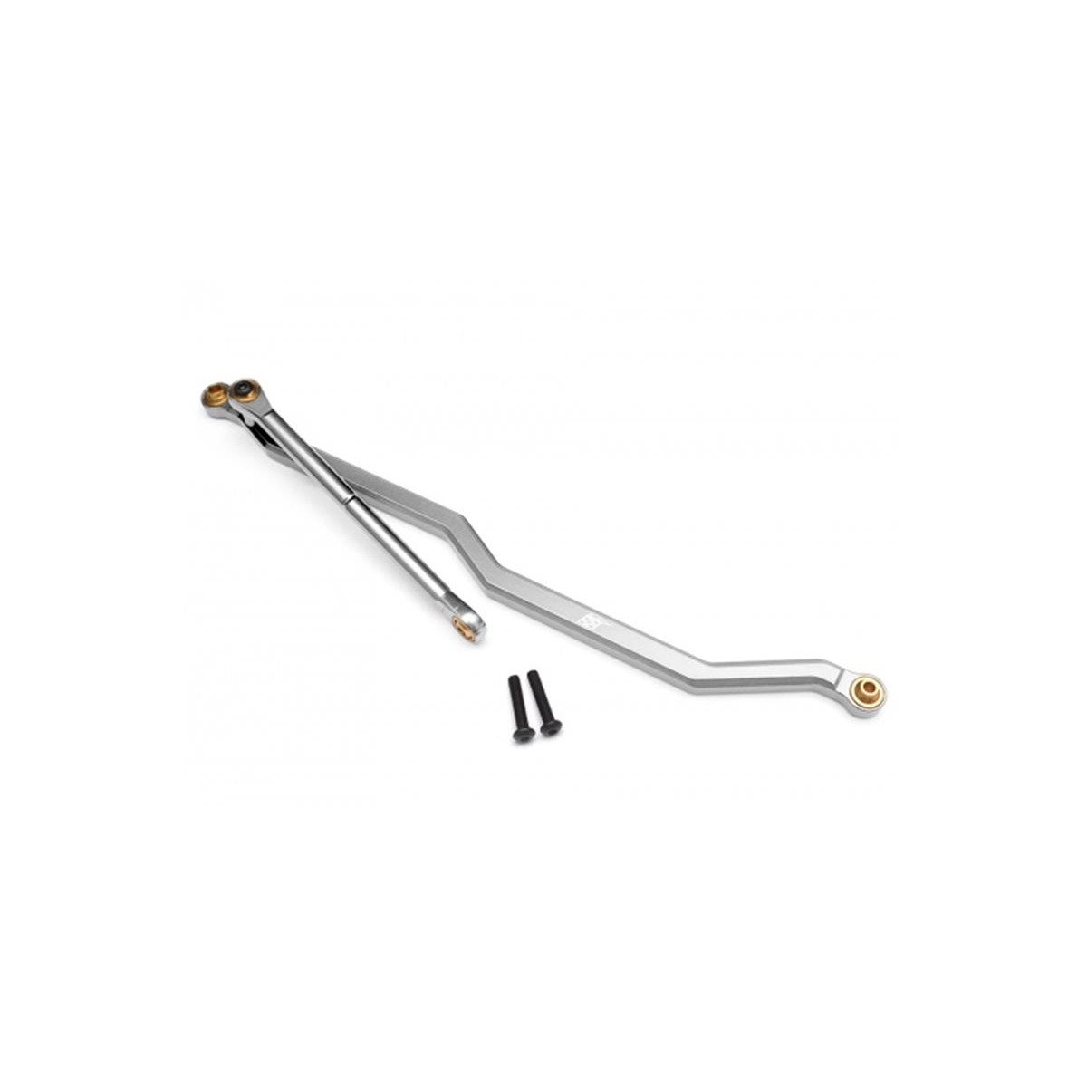 Boom Racing Aluminum Steering Linkage Silver for Axial...