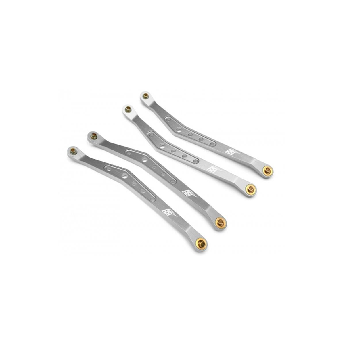 Boom Racing Aluminum Upper Linkage (4) Silver for Axial...