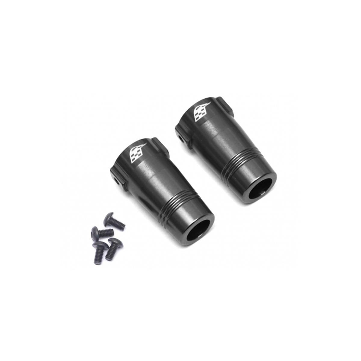 Boom Racing Aluminum Rear Axle Lock-out (2) Black for...