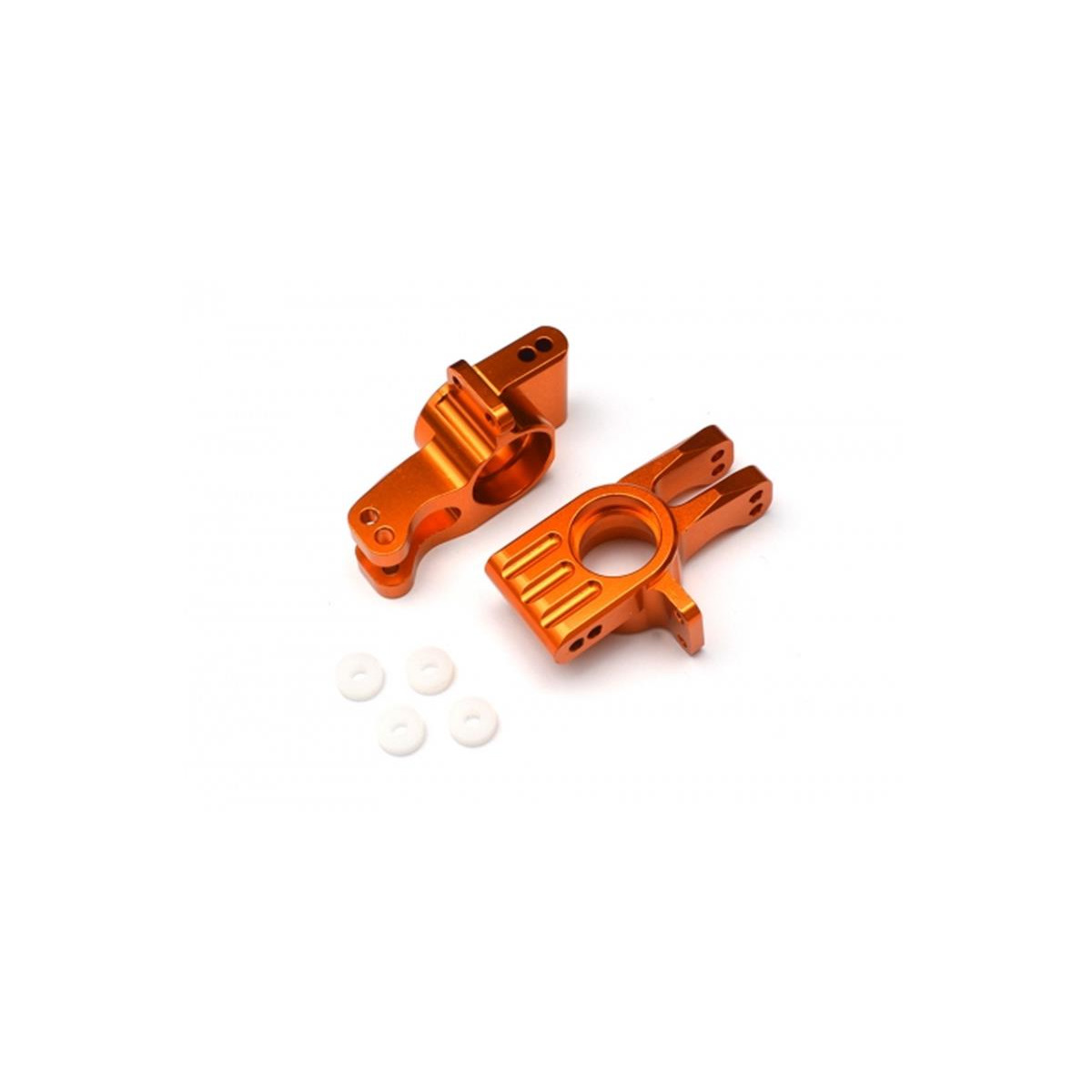 Boom Racing Aluminum Rear Hub Knuckle - 1 Pair Orange for...