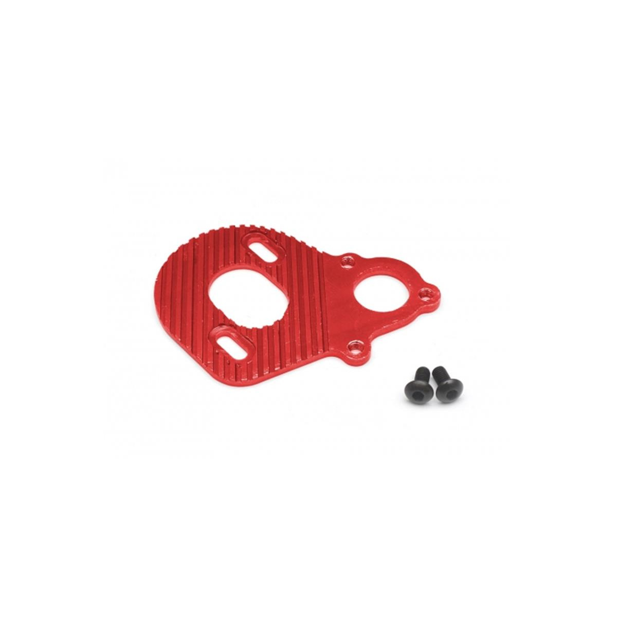 Boom Racing Aluminum Motor Plate w/heat sink Red for...