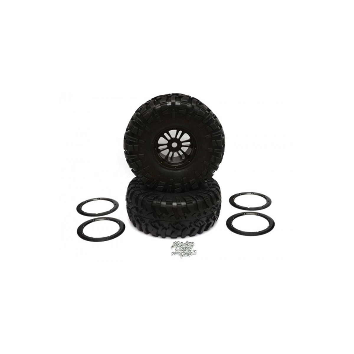 Boom Racing Aluminum 2.2 D6-spoke Beadlock Wheel &...