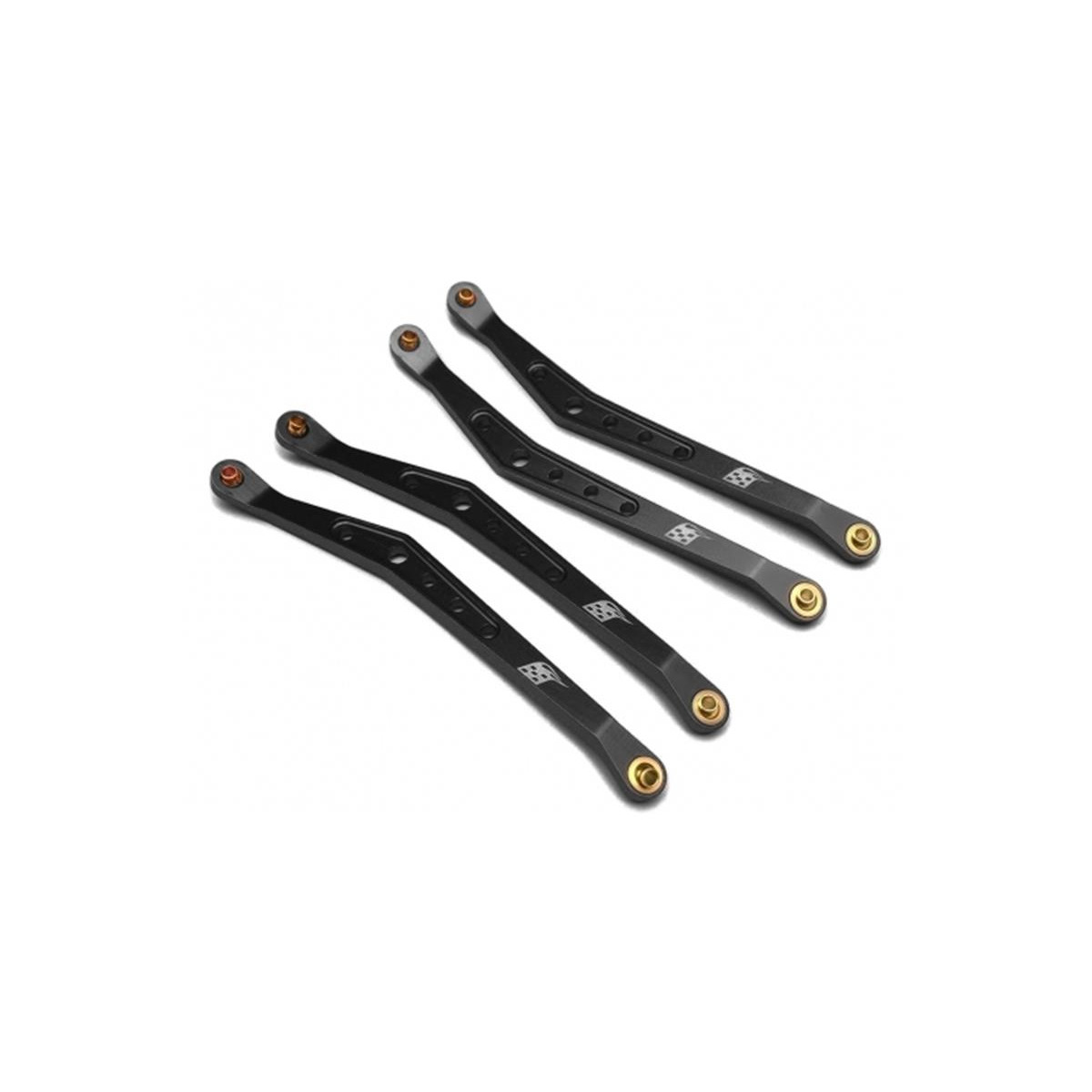 Boom Racing Aluminum Upper Linkage (4)   Black for Axial...