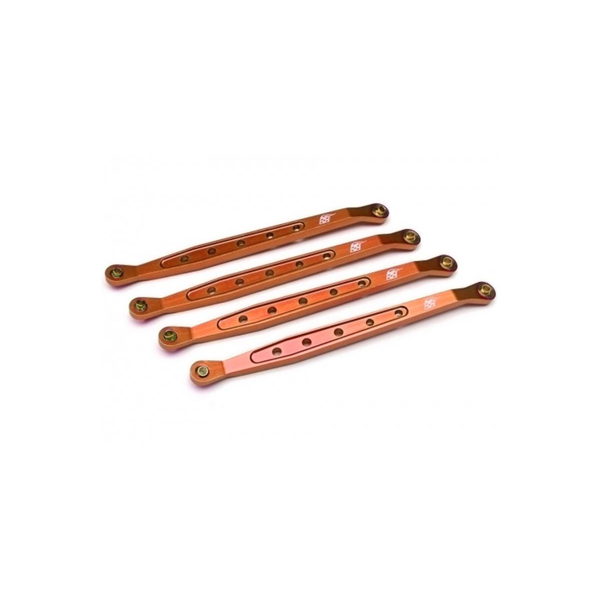 Boom Racing Aluminum Chassis Linkage (4)   Orange for...