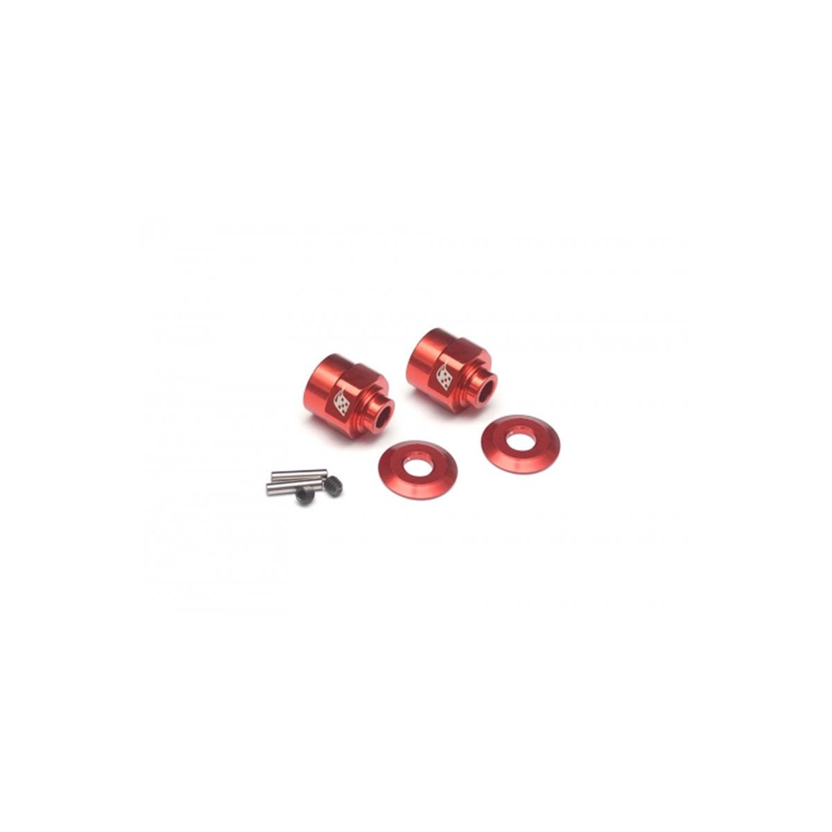 Boom Racing Aluminum Hex. Wheel Hub  / 5mm wider Red for...