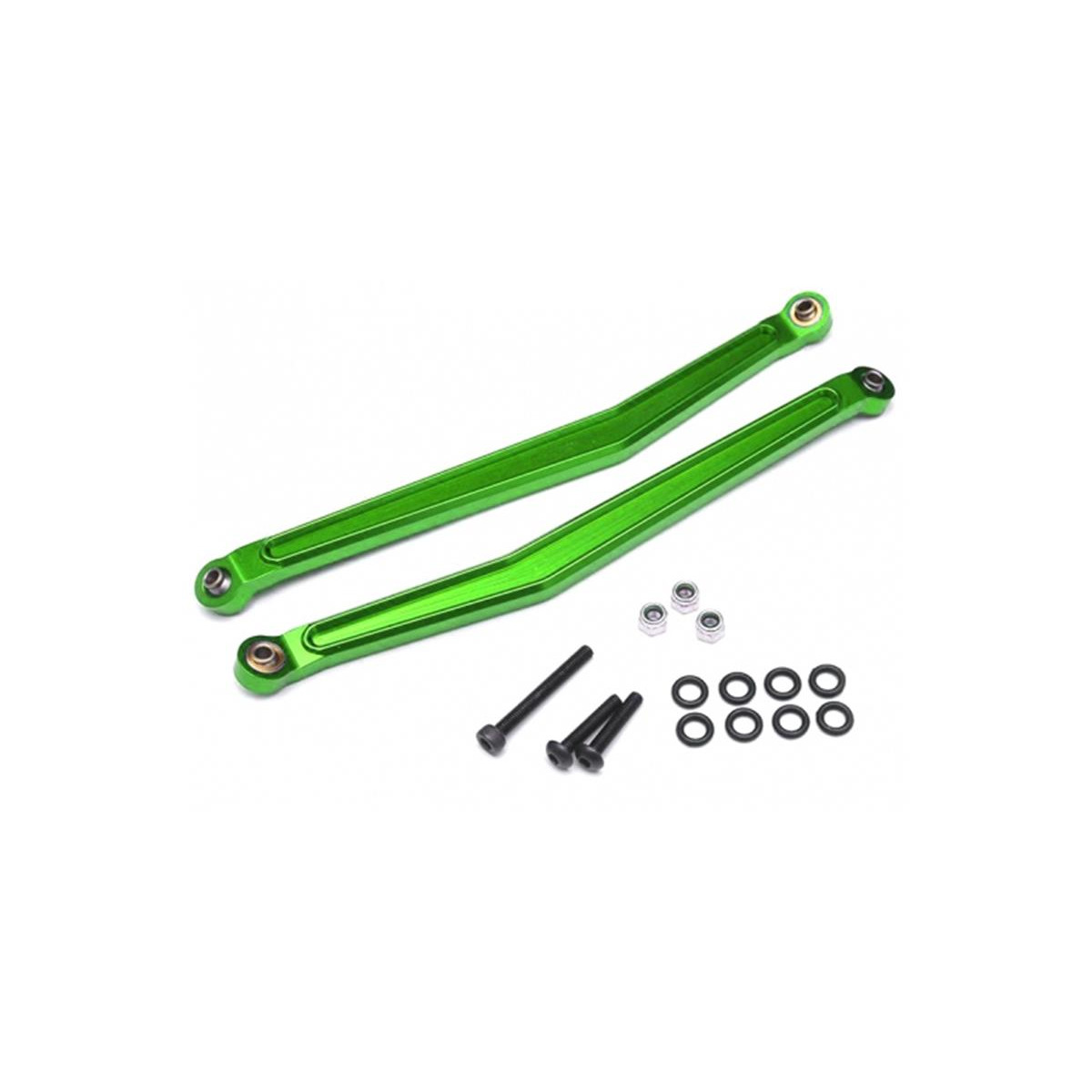 Boom Racing Aluminum Rear Upper Links - 1 Pair Green for...