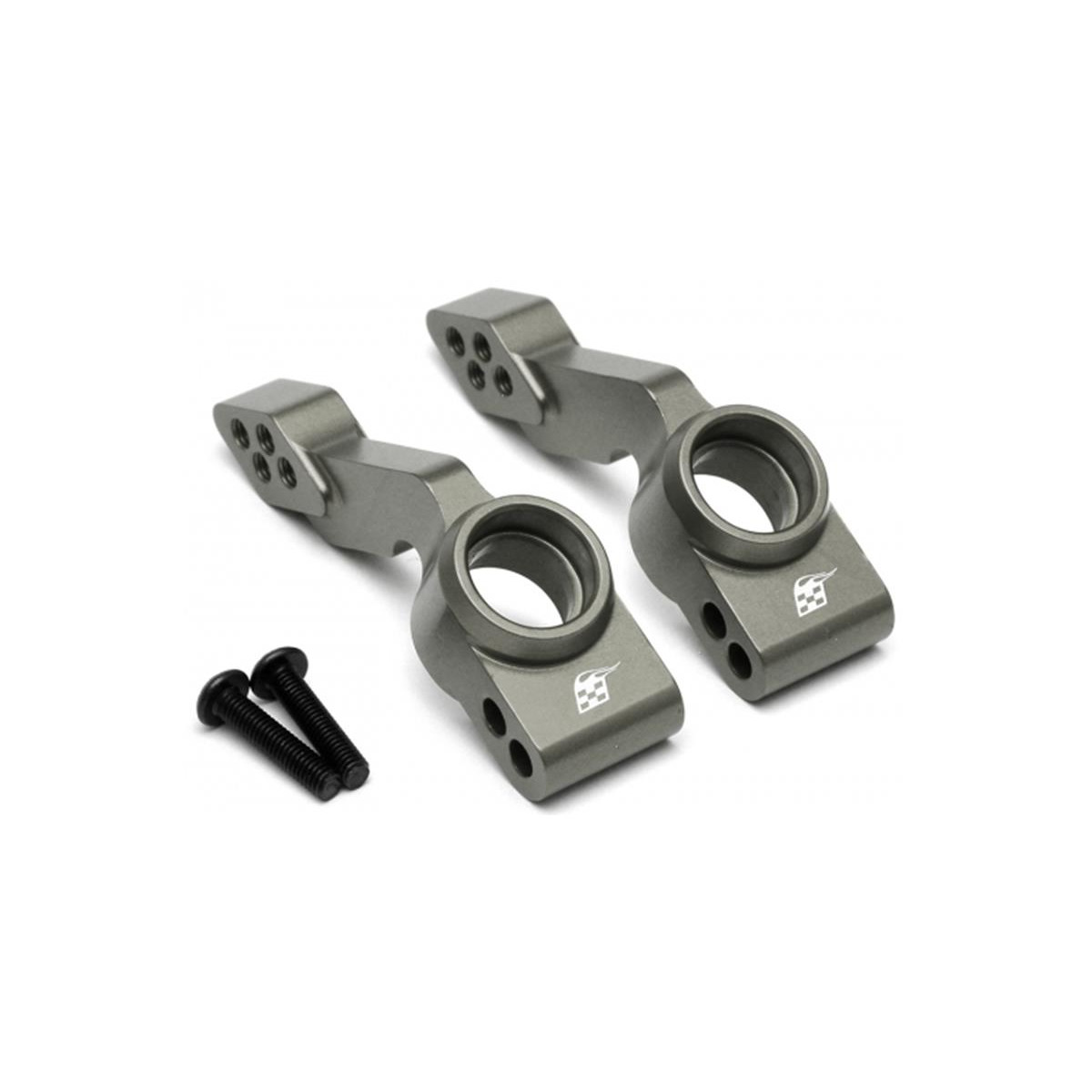 Boom Racing Aluminum Rear Knuckle - 1 Pair Gun Metal for...