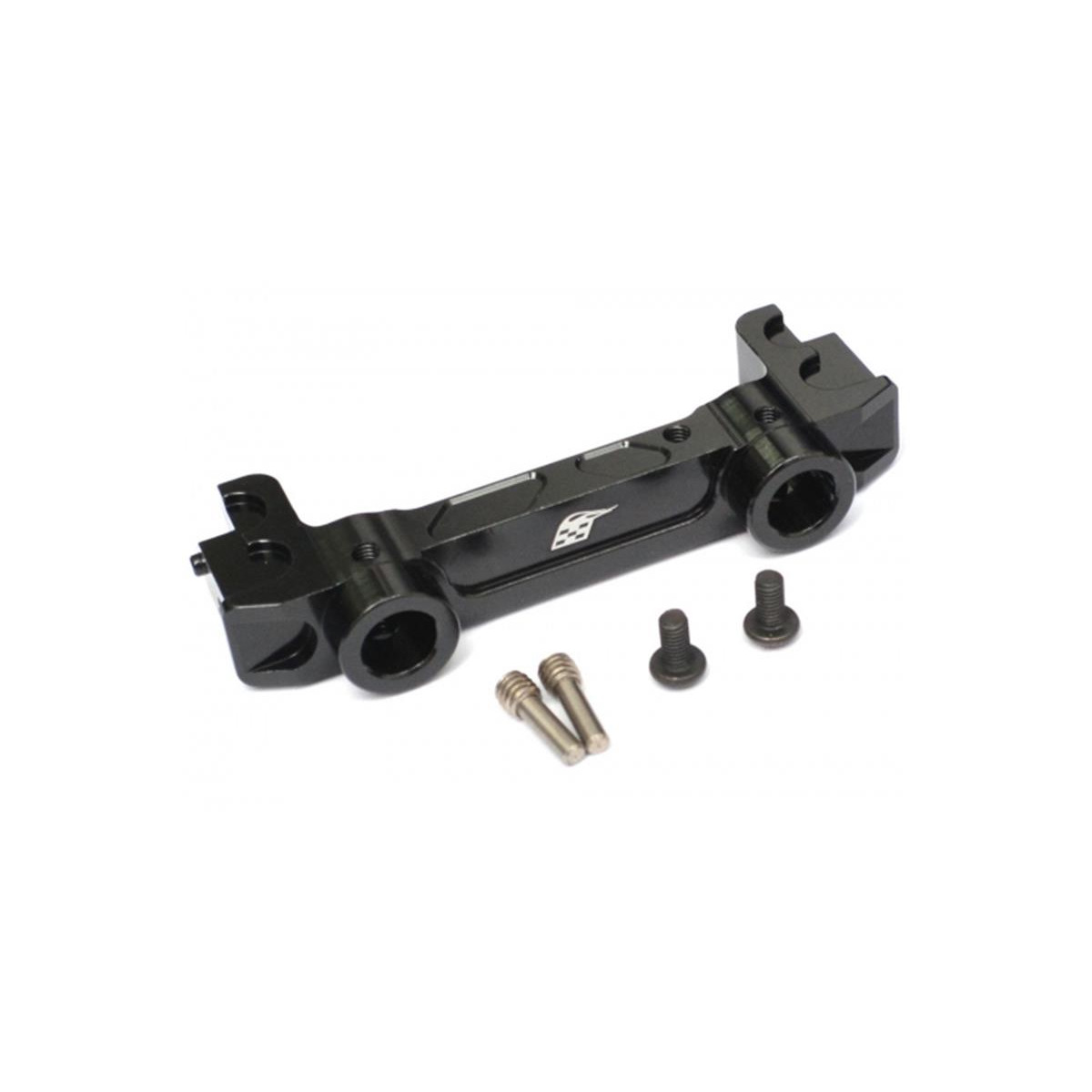 Boom Racing Aluminum Front Bumper Mount Black for Axial...