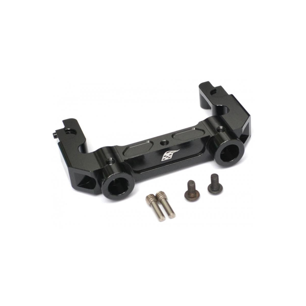 Boom Racing Aluminum Rear Bumper Mount Black for Axial...