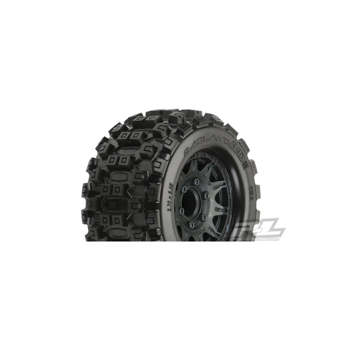 ProLine Badlands MX28 MT M2/Raid 2.8 Felge schwarz 12mm...