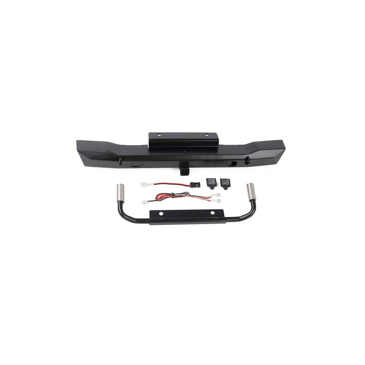 RC4WD Eon Metal Rear hitch Bumper w/LED and Dual Exhaust...