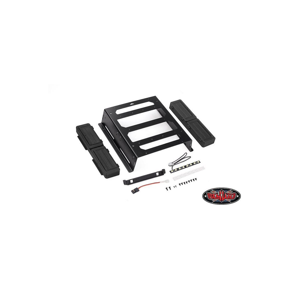 RC4WD Rear Bed Rack And Tool Box W/ Light Bar RC4-VVVC1389