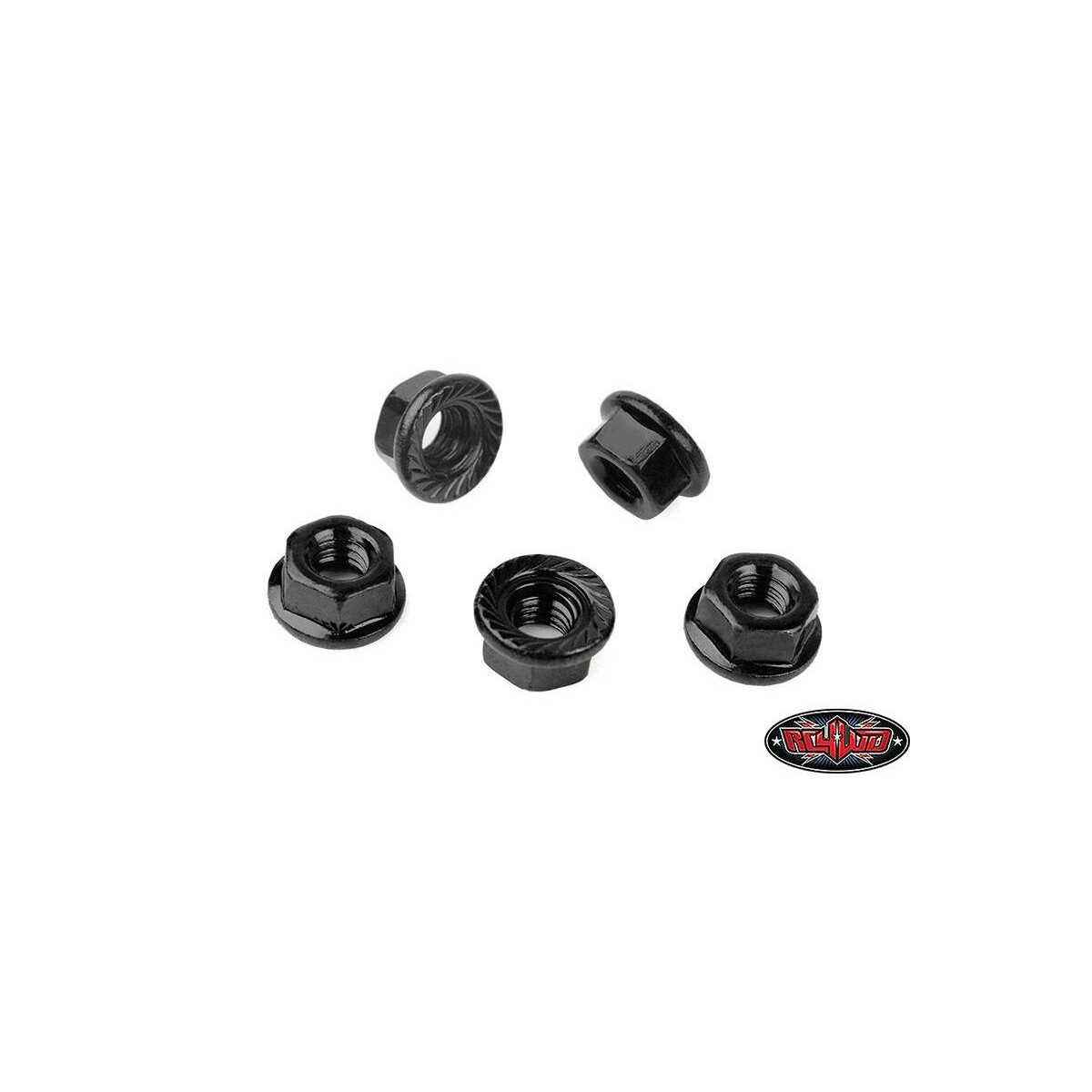 RC4WD M4 Low Profile Flanged Lock Nut (Black) RC4-ZS0547