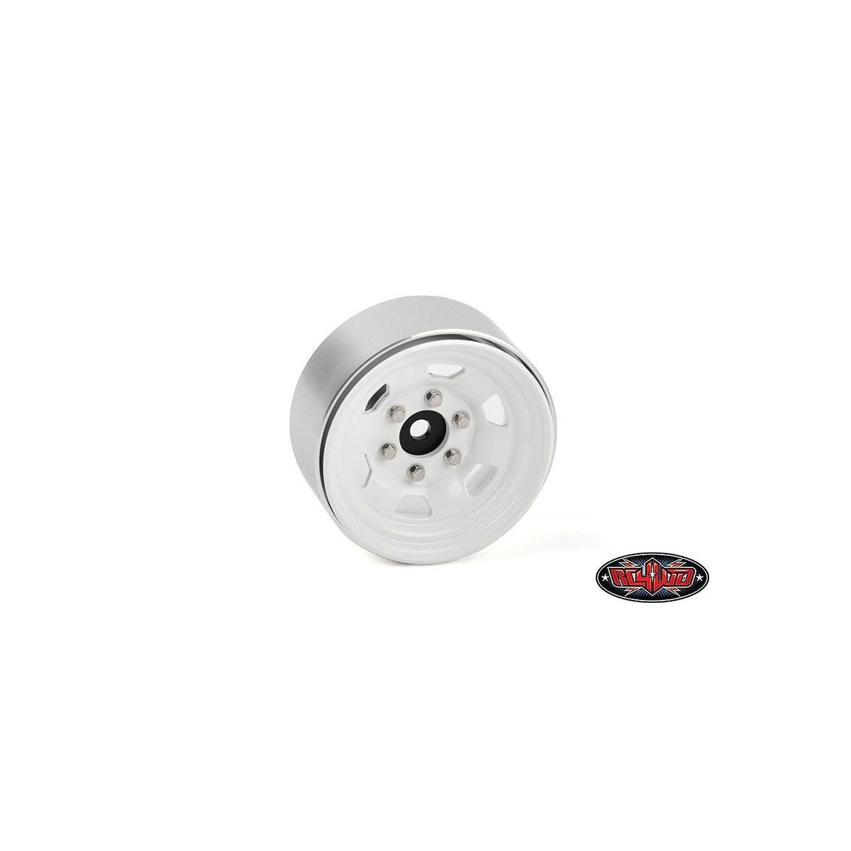 RC4WD Stamped Steel 1.7 Beadlock SR5 Wheels (White/Black)...