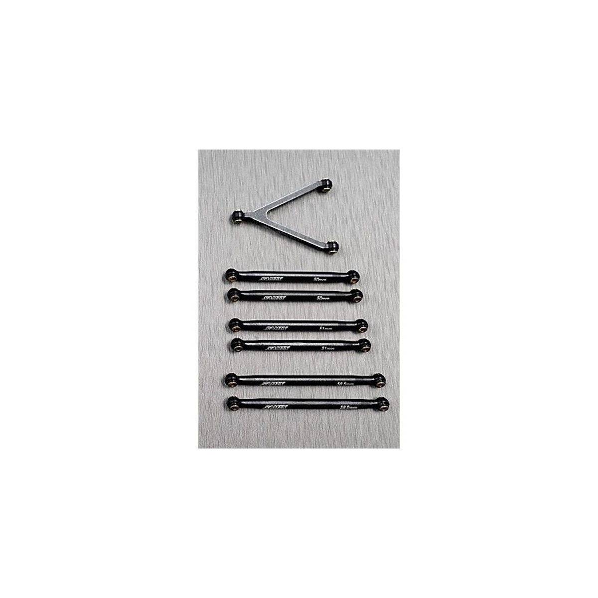 SAMIX SCX24 133.7mm alum. link kit set 7pcs SAM-scx24-6026ms