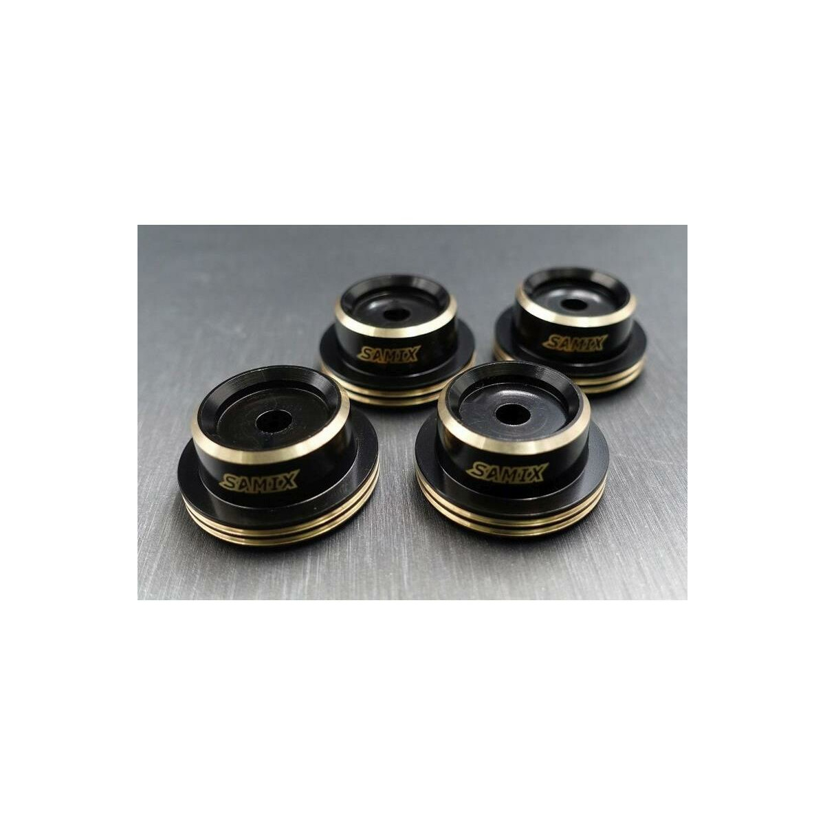 SAMIX SCX-6 brass shock spring under cap 4pcs SAM-scx6-4047