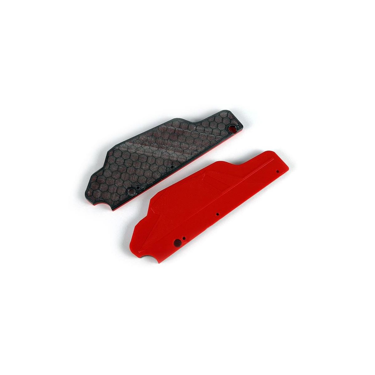 TMT RC Bodies TMT Mudguard schwarz-rot TMT-MUDKRA