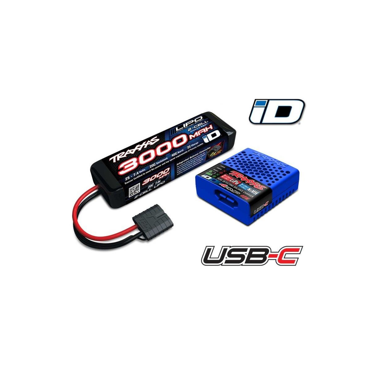 Traxxas Completer-Kit USBC-Multi-Chemie Lader + 2s...