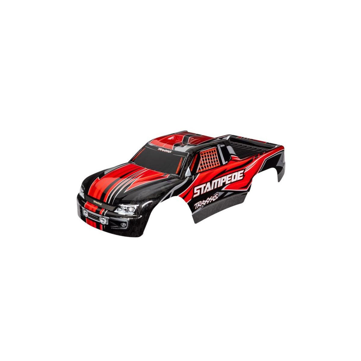 Traxxas Karosserie Stampede rot mit Aufkleber TRX-3651