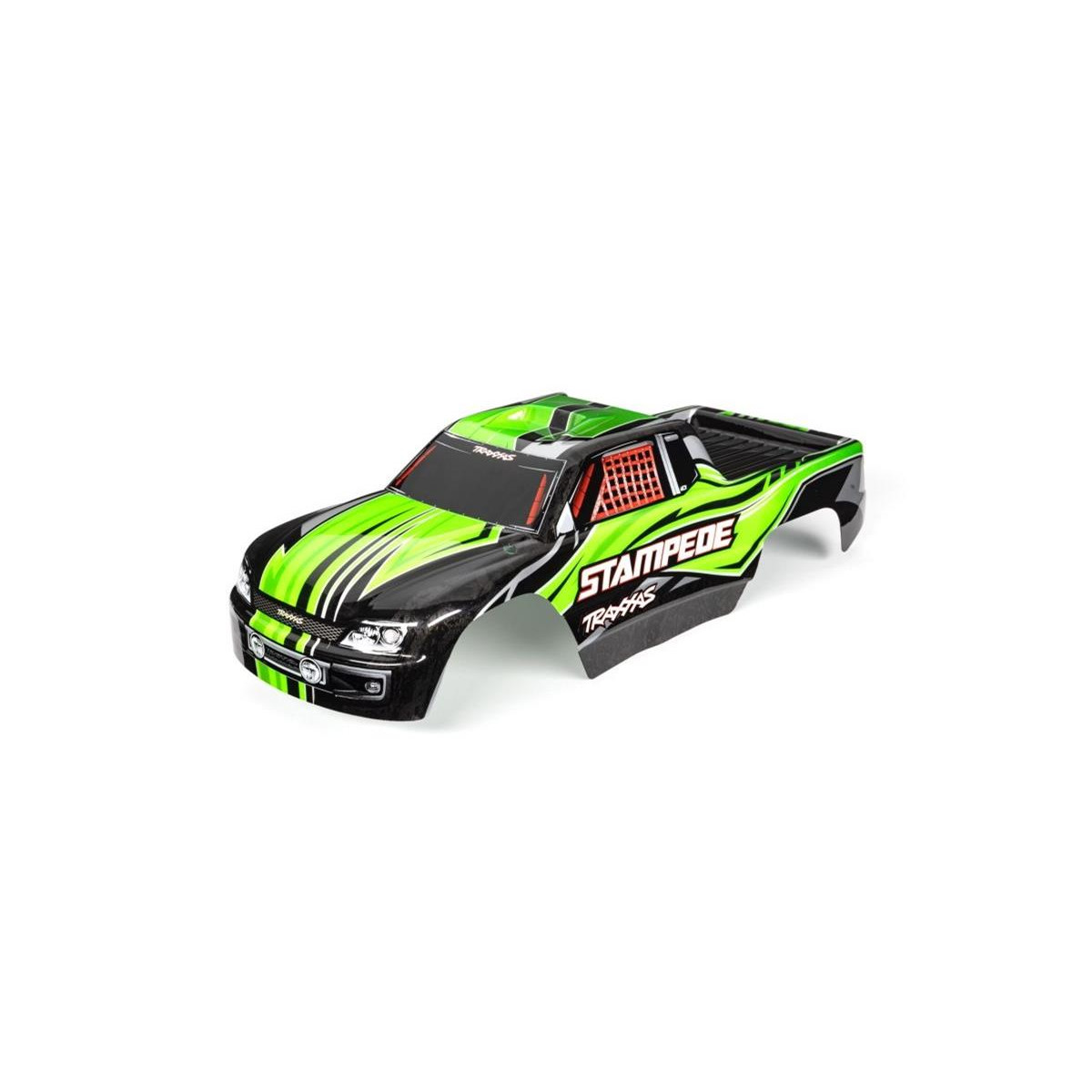 Traxxas Karosserie Stampede grün mit Aufkleber...