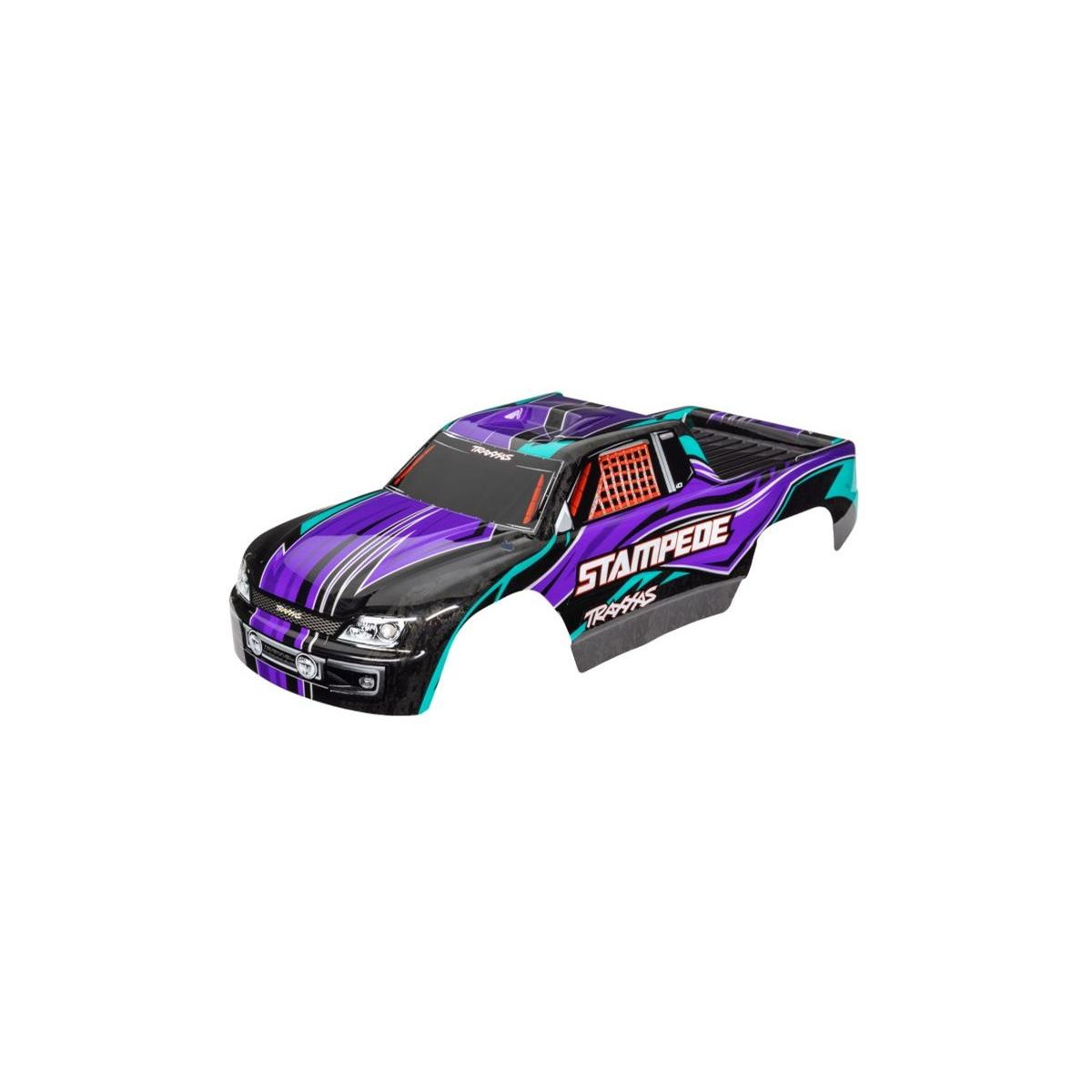 Traxxas Karosserie Stampede violett mit Aufkleber TRX-3651P