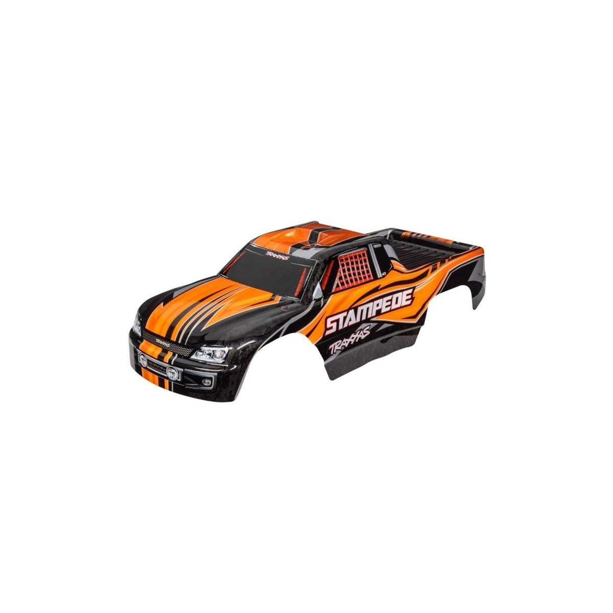 Traxxas Karosserie Stampede orange mit Aufkleber TRX-3651T