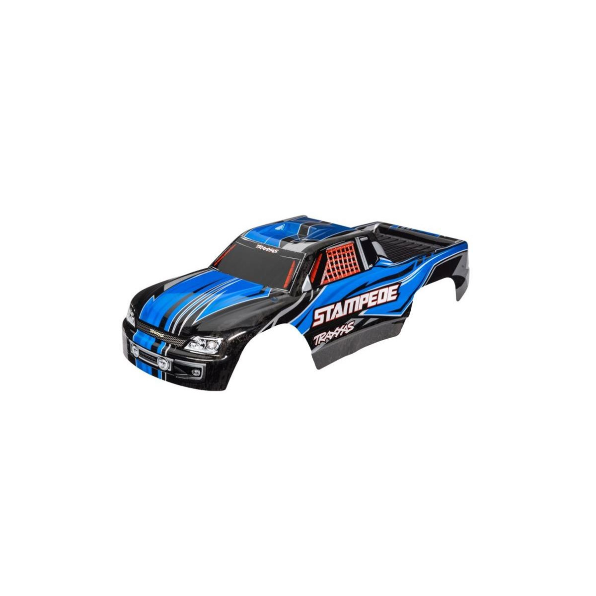 Traxxas Karosserie Stampede blau mit Aufkleber TRX-3651X