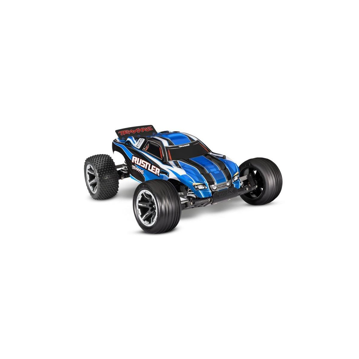 Traxxas TRAXXAS Rustler blau 1/10 2WD Stadium-Truck RTR...