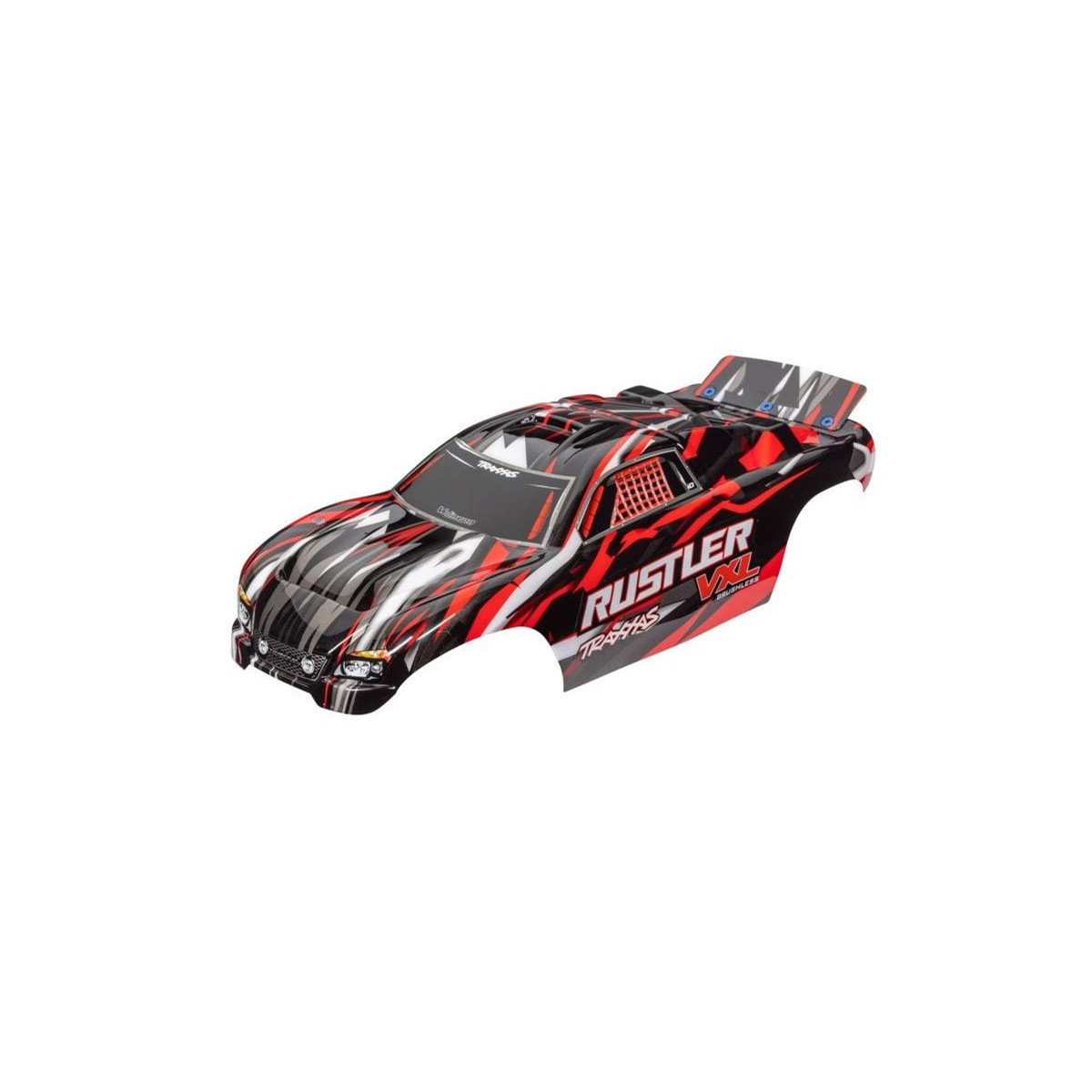 Traxxas Karosserie Rustler VXL rot mit Aufkleber TRX-3726