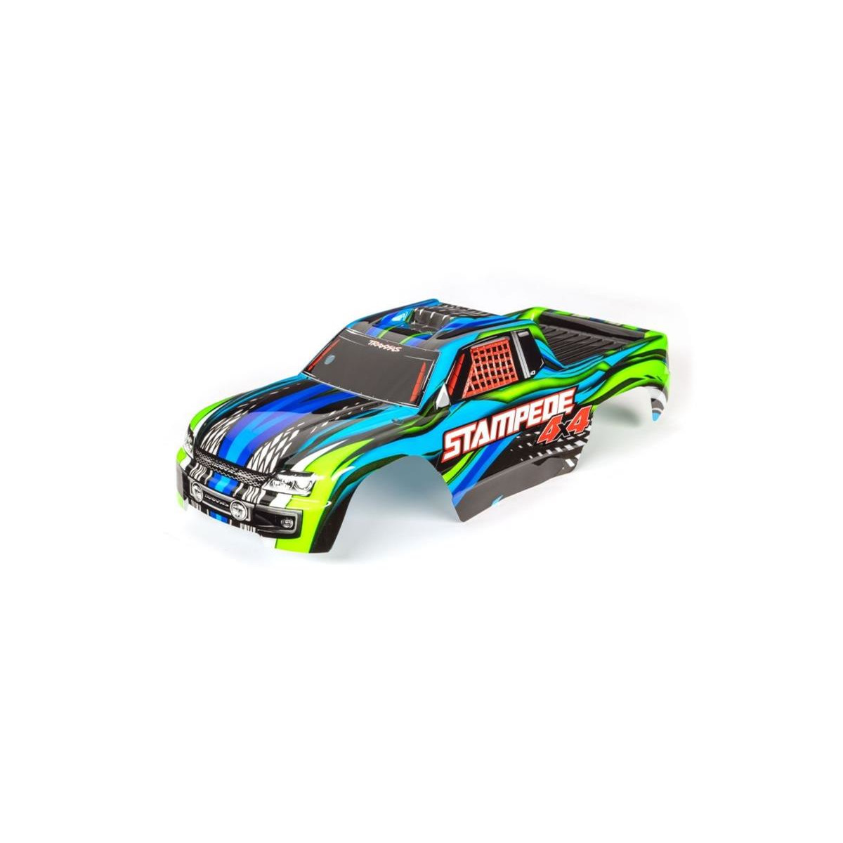 Traxxas Karosserie Stampede 4x4 blau mit Aufkleber TRX-6729X