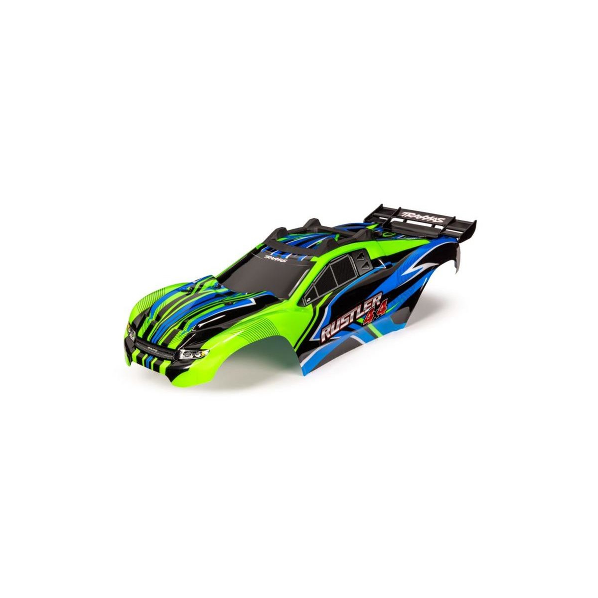 Traxxas Karosserie Rustler 4x4 grün/blau mit...