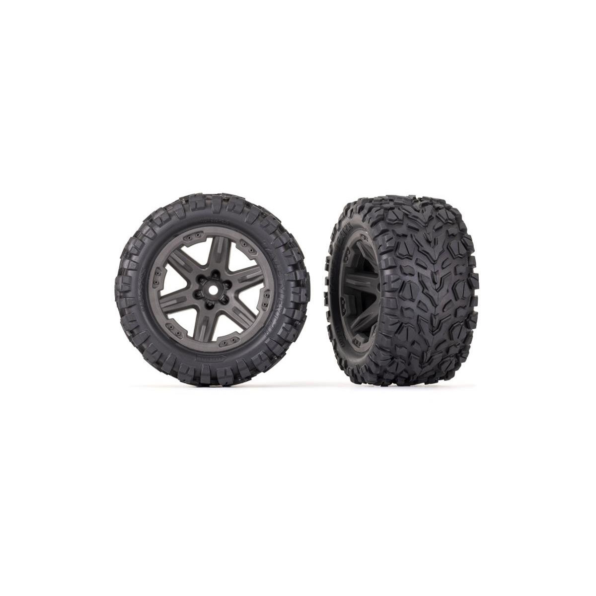 Traxxas Talon EXT Reifen auf Felge 2.8 grau (2) TRX-6763