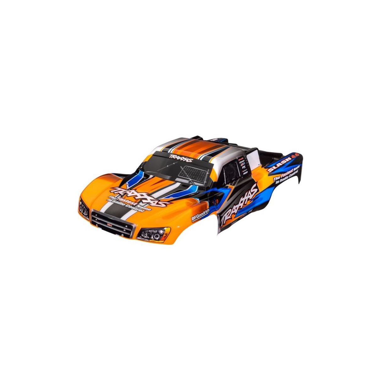 Traxxas Karosserie Slash 4x4 orange/blau mit Aufkleber...